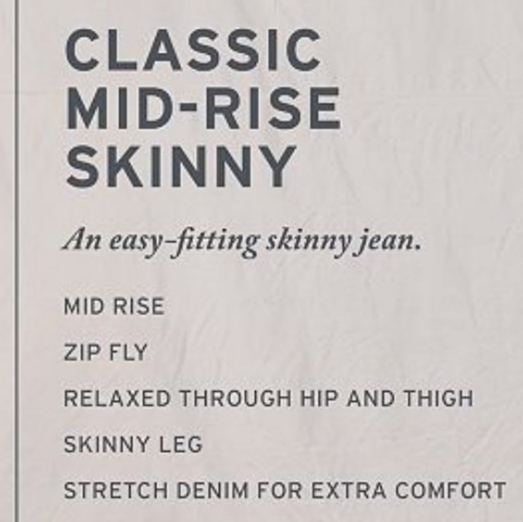 LEVI'S mid rise skinny size 6 blue jeans - Picture 2 of 9